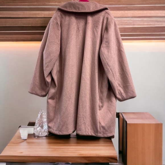 NEW Old Navy Soft Brushed Blush Pink Inauguration Coat 4X - Picture 2 of 3